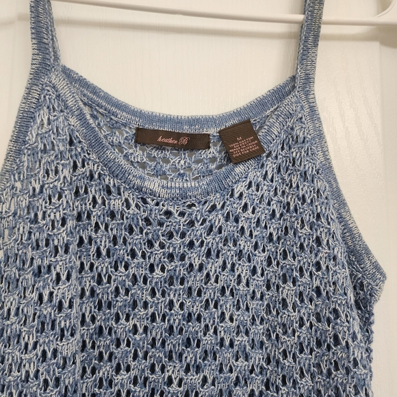 Heather B beautiful knotted crochet top/ cover - Picture 3 of 6
